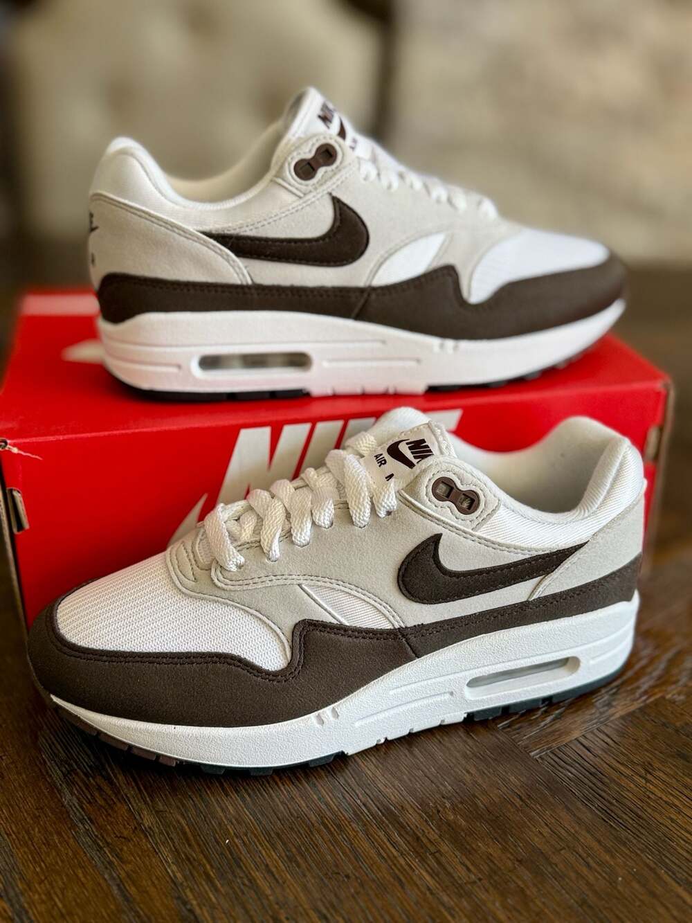 Nike Air Max 1 '87 Women's Baroque Brown Sneakers DZ2628-004 Size 6.5 New in Box